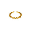 Shangjie OEM anillos Fashion Rings Vintage Trendy Cameo Rings Gold Plated Adjustable Rings for Girls